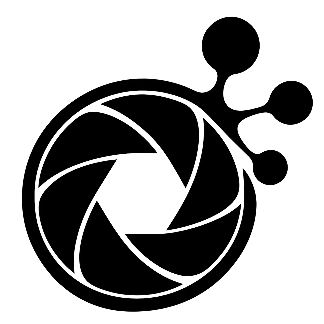 Photography and molecular design logo